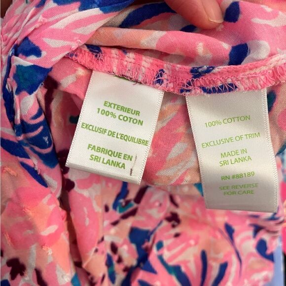 NWT Lily Pulitzer Corie Top Swirling Seadream Women Size S(MSRP$98) - Picture 8 of 9
